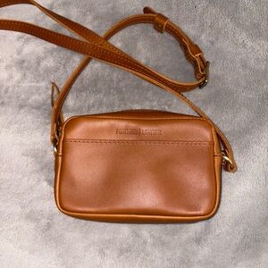 Portland leather small camera crossbody